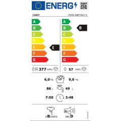 Candy CSHW 4965TW4/1-S Πλυντήριο-Στεγνωτήριο Ρούχων 9kg/6kg Ατμού 1400 Στροφές με Wi-Fi Candy CSHW 4965TW4/1-S Πλυντήριο-Στεγνωτήριο Ρούχων 9kg/6kg Ατμού 1400 Στροφές με Wi-Fi